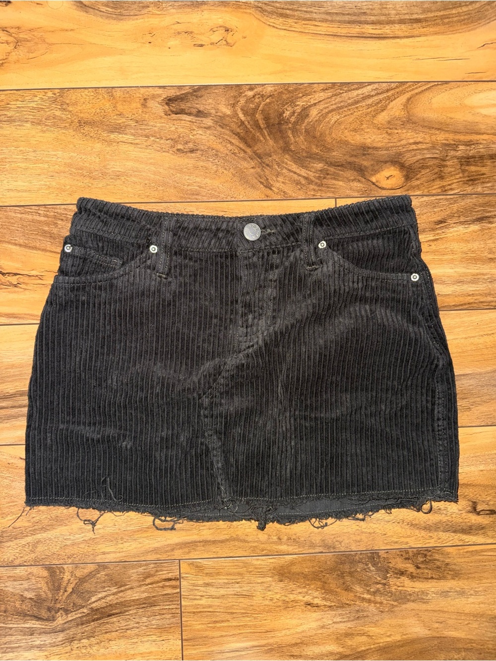 Urban Outfitters Olive Green Corduroy Mini Skirt - Women's Casual Style